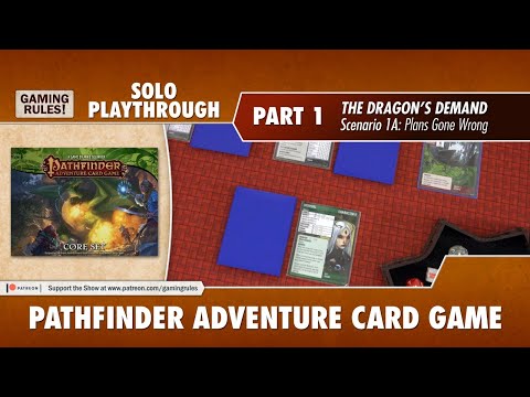 Pathfinder Adventure Card Game - Solo Playthrough - Part 1