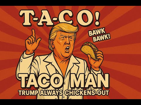 TACO Man – Trump Always Chickens Out | Hilarious Disco Satire Tariff On Tariff Off!