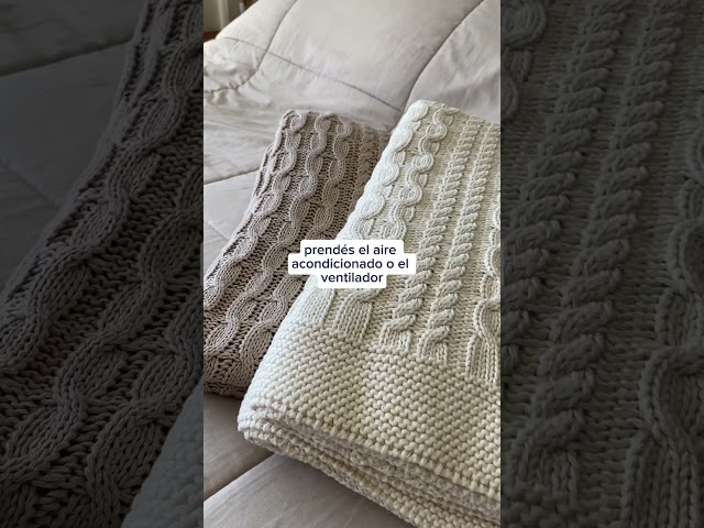 Vídeo relacionado con LAYNENBURG Manta para Sofá Verano 150 x 200 cm - Waffle Pique 100% Algodón - cocha Ligera de Verano - Manta de algodón como Manta de Cama, de sofá - Manta de sofá aireada (Gris)
