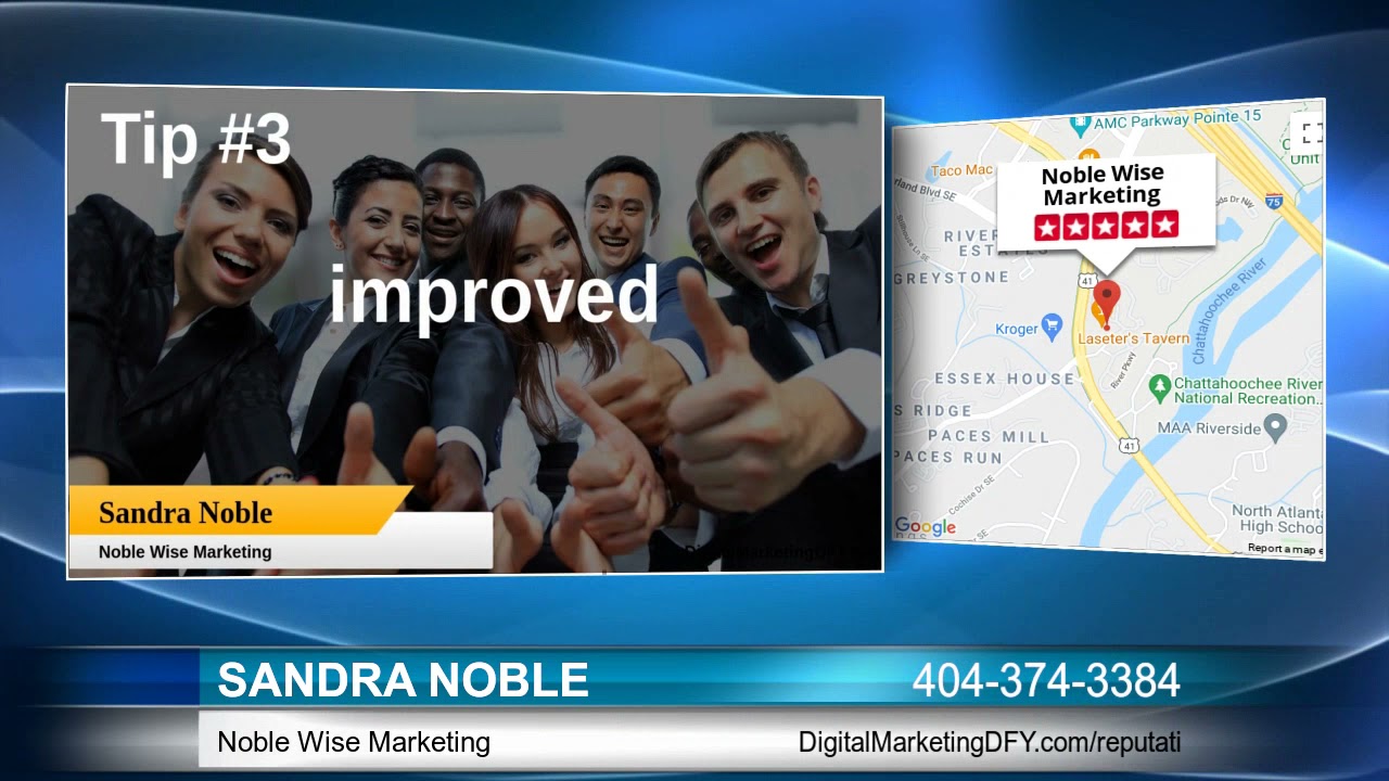 reputation management tips for Atlanta small businesses from Sandra Noble 404-374-3384