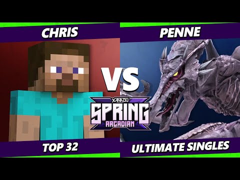 Spring Arcadian - Chris (Steve) Vs. Penne (Ridley, Bowser) Smash Ultimate - SSBU