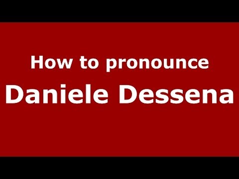 How to pronounce Daniele Dessena (Italian/Italy)  - PronounceNames.com