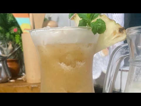 Mate gelado com abacaxi e hortelã 🍹😋 #sucodeabacaxi #sucosaudavel #sucos #receita #foryou #shorts