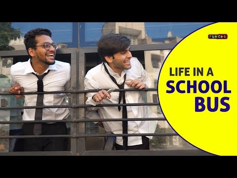 Life in a SCHOOL BUS | School Life | Funcho Entertainment