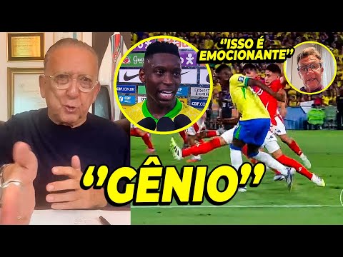 OLHA A REAÇÃO DO GALVÃO BUENO APÓS A GOLEADA DO BRASIL ''O BRASIL VOLTOU A SER TEMIDO COM ANCELOTTI!