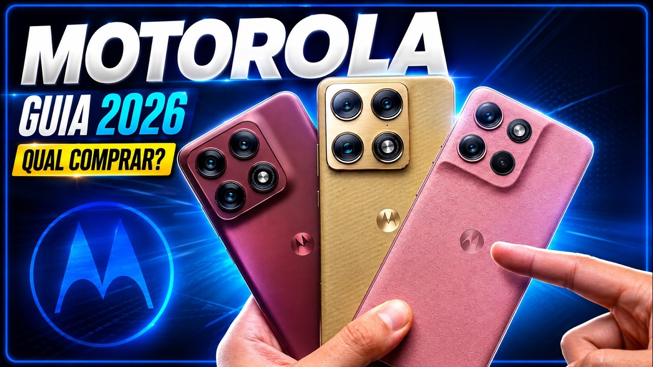 Os 5 MELHORES CELULARES da MOTOROLA para COMPRAR em 2026!