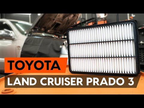 How to change air filter on TOYOTA LAND CRUISER PRADO 3 (J120) [TUTORIAL AUTODOC]
