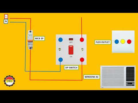 Window ac wiring diagram, DP SWITCH, FLEX OUTLET