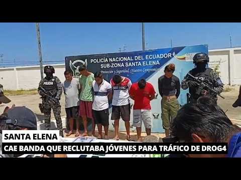 Desarticulan peligrosa banda reclutadora de 'Los Lagart0s' en Santa Elena