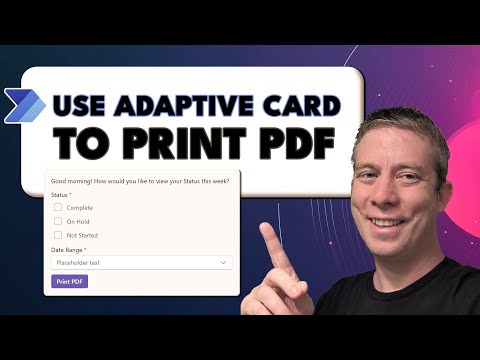 Power Automate: Streamline PDF Printing with Adaptive Cards