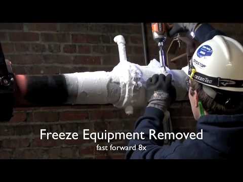 Freezing a 4-Inch Pipe That's In Use to Add Isolation Valve