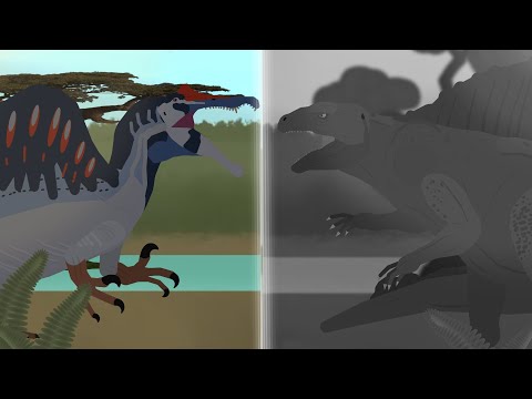 Accurate Spinosaurus vs Retro Spinosaurus | Stick Nodes Animation