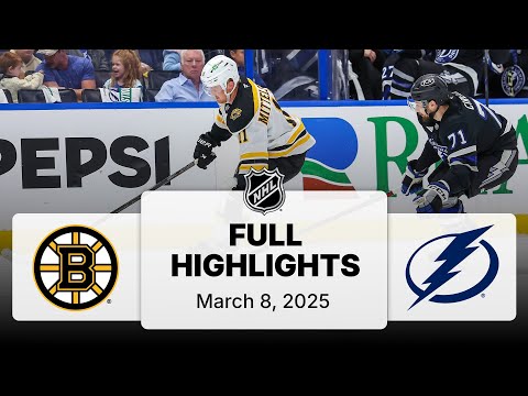 NHL Highlights | Bruins vs. Lightning - March 8, 2025