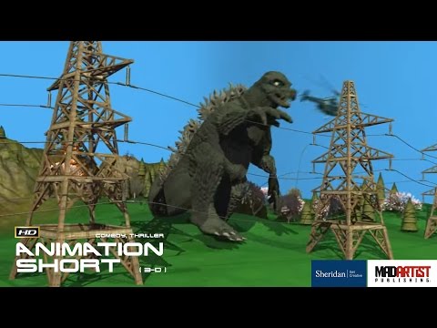 CGI 3D Animated Short Film "OOPSZILLA" Funny Twisted Thriller Animation by Sheridan College