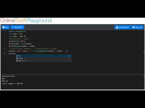 SwiftTutorial 1.4.1 Basics DataConversions MathsOperators