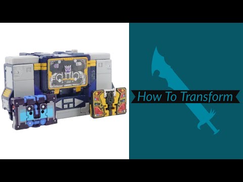How To Transform: Transformers Legacy United Leader Class Soundwave & Core Ravage, Rumble, Buzzsaw