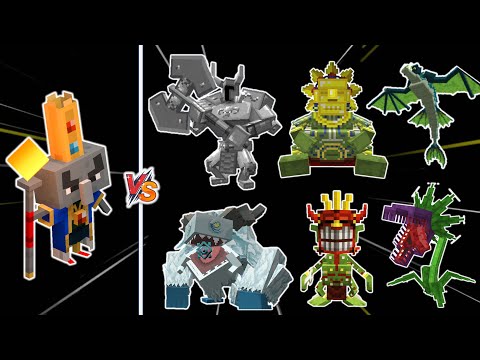 ARCH ILLAGER vs MOWZIE'S MOBS - Arch Illager vs Ferrous Wroughtnout Barako, the Sun Chief, Frostmaw