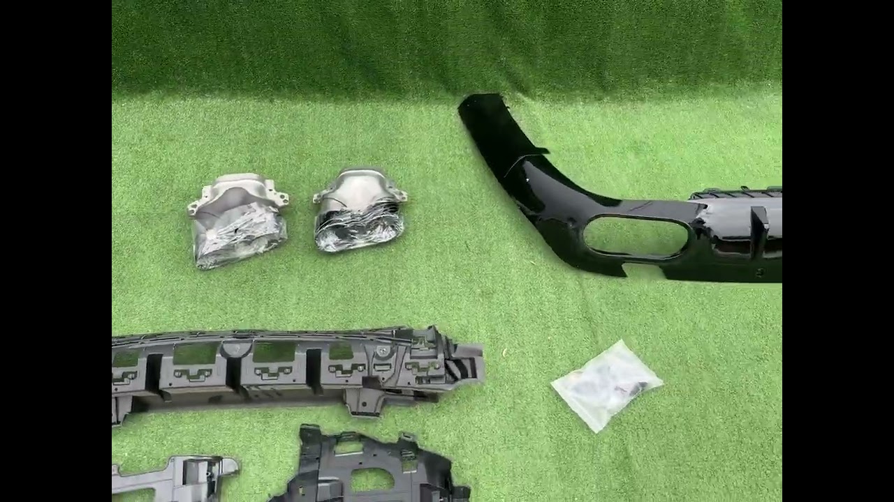 Задний диффузор с насадками на выхлоп (Дизайн GT53) Video 1