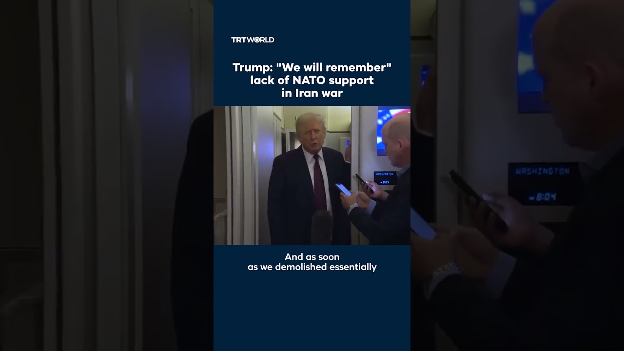 Video | Trump: "We will remember" lack of NATO support in Iran war