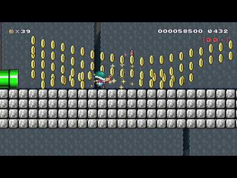 1-2 クリボー達が住む、石の洞窟 by ゆあ - Super Mario Maker - No Commentary 1bk