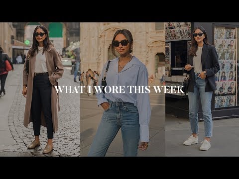 WHAT I WORE THIS WEEK | MILAN LOOKBOOK & VLOG