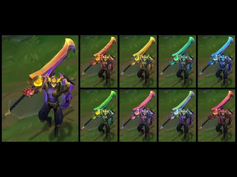 Odyssey Aatrox ALL chromas in 1 video