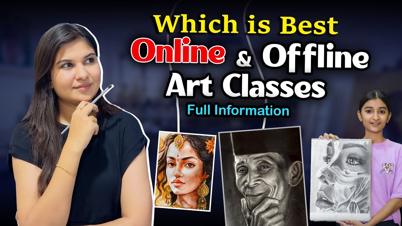 Online V/S Offline ART Classes | Full Guidance by Artist Shikha Sharma