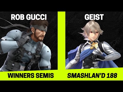 SmashLAN'd 188 Winners Semis - Rob Gucci (Snake) vs Geist (Corrin) - SSBU Tournament