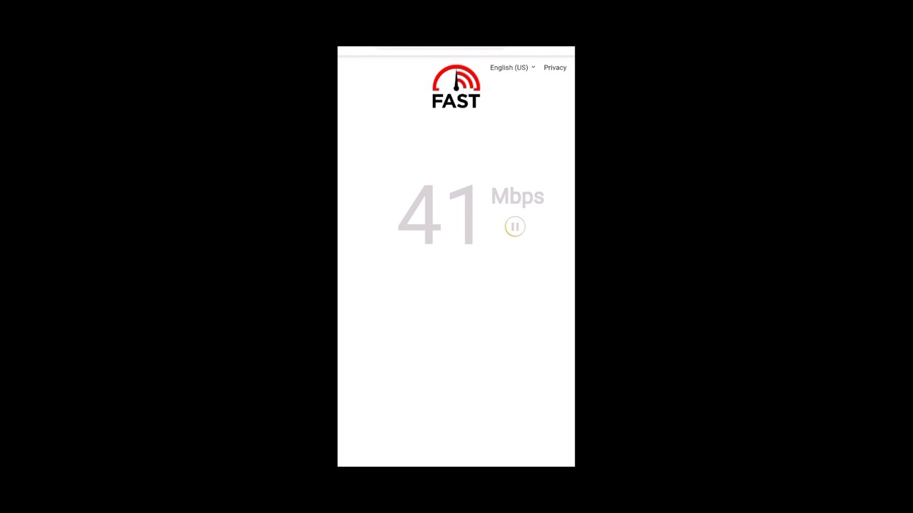 Mobile Internet Speed Testing - Fast.Com