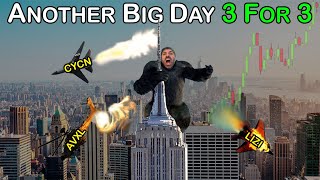 Thursday&#39;s Stock Market &amp; Trading Recap - Another Big Day Going 3 For 3 Trading #AVXL #LIZI #CYCN