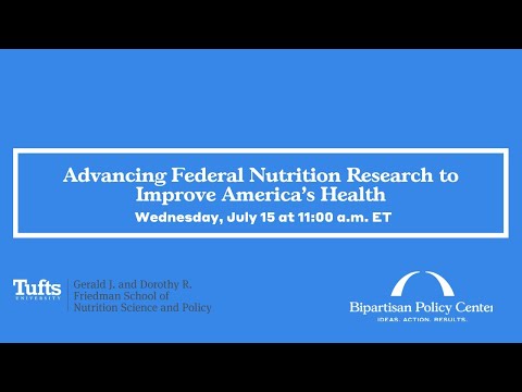 , title : 'Advancing Federal Nutrition Research to Improve America's Health
