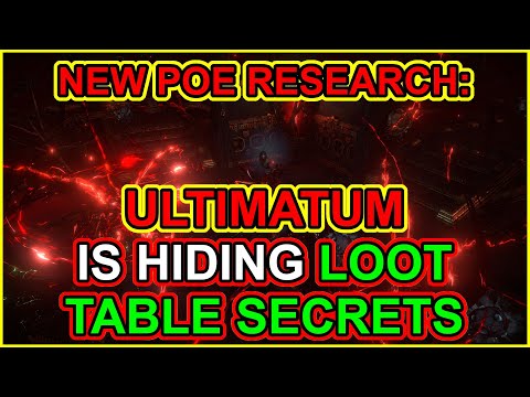POE - Ultimatum's Trialmaster Hides Loot Table Secrets: Unique Item Drop Rates - Path Of Exile 3.23