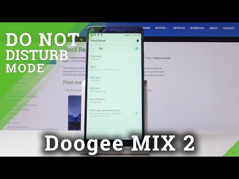Do Not Disturb Mode in DOOGEE Mix 2 - Mute Sounds