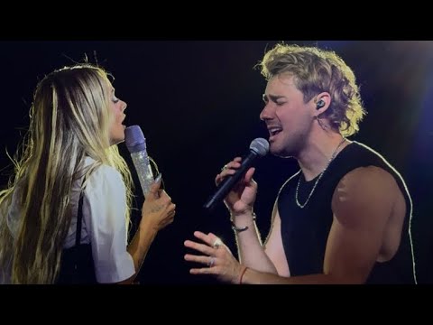 TINI and Jorge Blanco during their presentation of “Podemos” 💜 #FUTTTURA