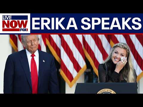 Video | Erika Kirk speaks at husband’s Medal of Freedom ceremony