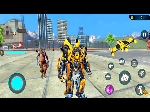 Bumblebee Transformation Jet Robot Car Game 2020 - Android Gameplay
