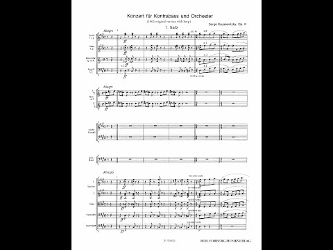 Serge Koussevitzky – Double Bass Concerto (Soloist: Marc-André Teruel)