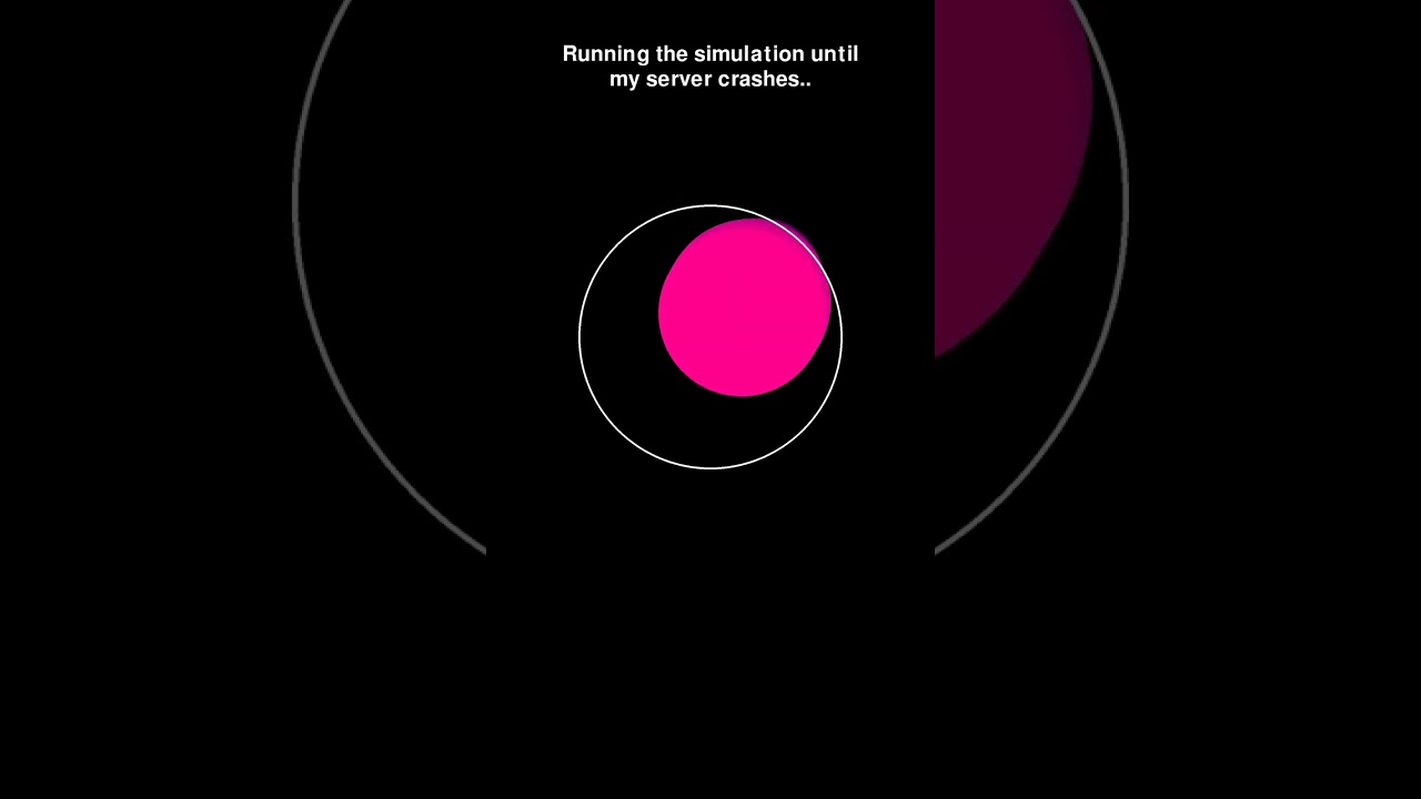 Ball bouncing simulation #adhd #music #code #space #python #physics #simulations #memes #science