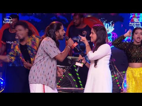 #SS9 കസ്തൂരിയും മച്ചാനുമായി സ്റ്റാർ സിങ്ങർ വേദി കീഴടക്കി അനുശ്രീയും ബൽറാമും.