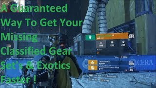 A Guaranteed Way To Get Your Missing Classified Gear Sets Faster In Tom Clancy's The Division 1.8