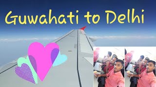 preview picture of video 'GUWAHATI to DELHI i am first time flight journey..'