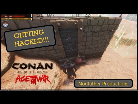 What "Getting Hacked" in Conan Exiles Looks Like! Conan Exiles Age of War- Official Server!