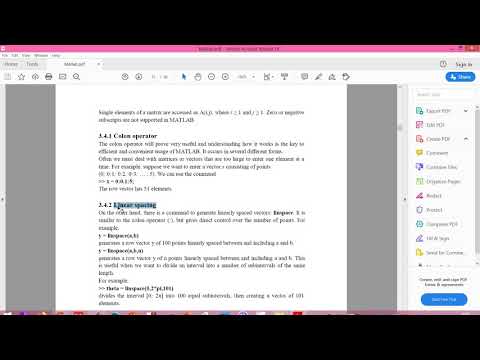 Vectors And Matrices In Matlab Part 3