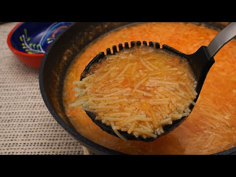Receta de Sopa Mexicana Auténtica Sopa Fidelini de Pasta y Tomate con Queso Fresco