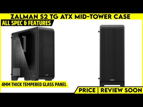 Kompiuterio korpusas Zalman S2 TG ATX Mid Tower PC Case TG fan x3 video