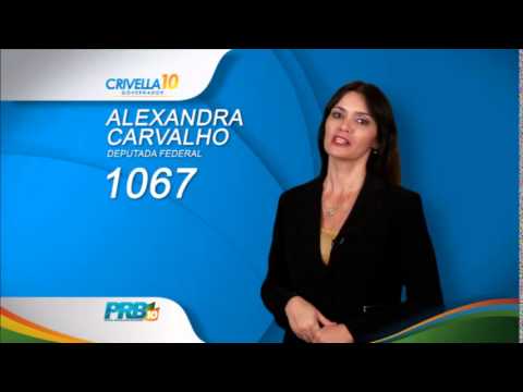 DEPUTADA FEDERAL - PRB/RJ  ALEXANDRA CARVALHO 1067