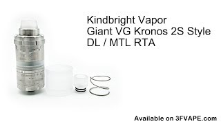 Kindbright Vapor Giant VG Kronos 2S Style DL/MTL RTA