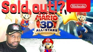 Super Mario 3d all-stars Sold out!?