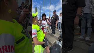 籃籃賣啤酒2　20250216 ロッテマリーンズvs楽天モンキーズ　石垣島交流戦　ビールの売り子になった籃籃1 #cheerleader  #rakutengirls　#樂天女孩