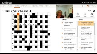 Deb (& Mark) solve the Times crossword 21st December